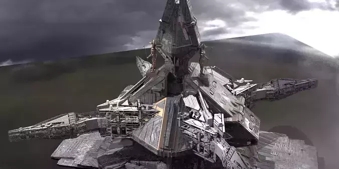 Anubis Watch pyramid tower 2  3D model