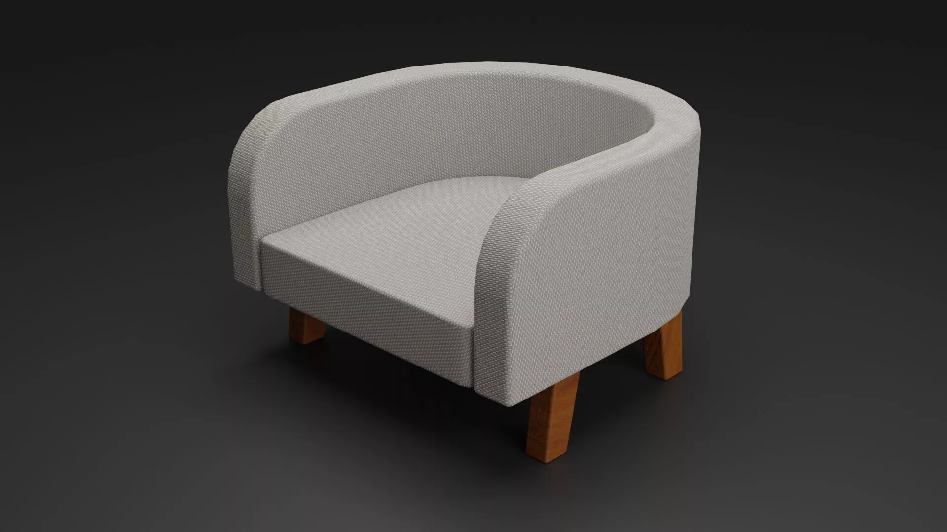 Sofa furniture Low-poly 3D model