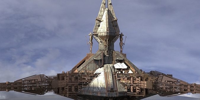 Anubis Watch pyramid tower 3  3D model