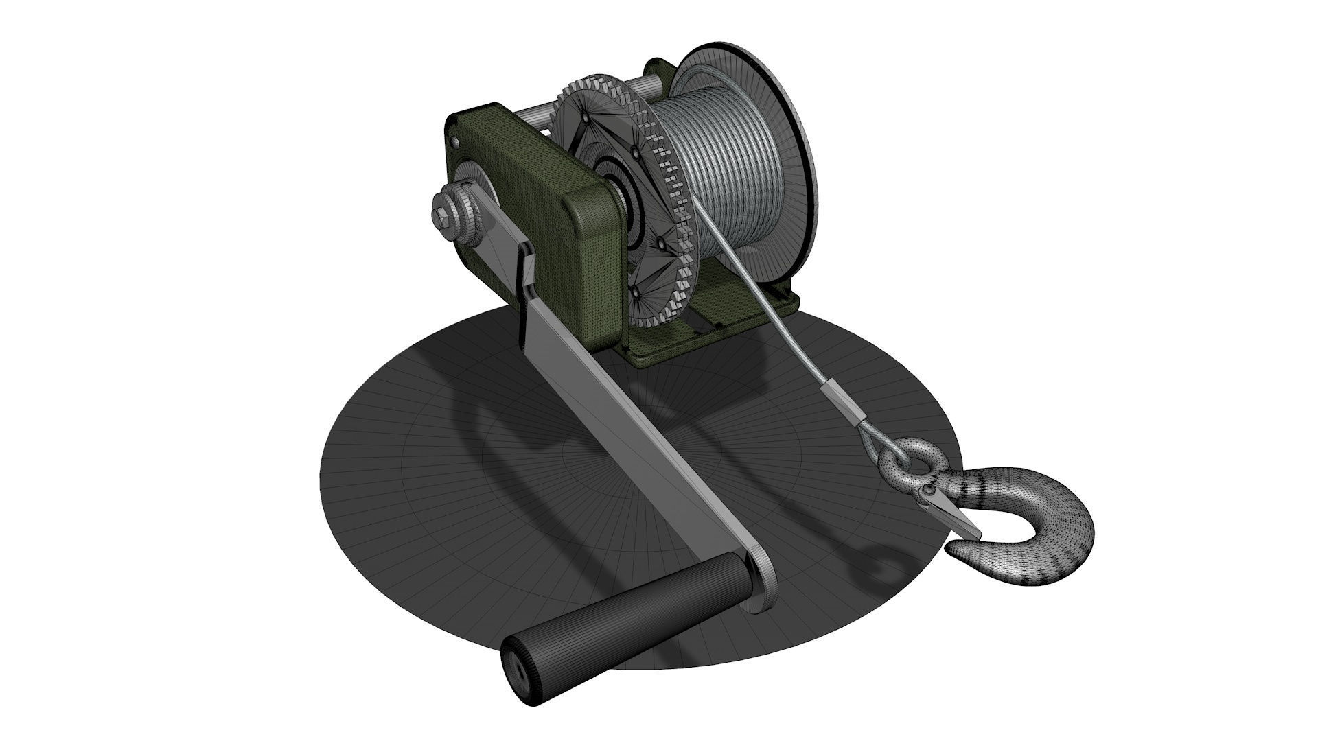 3 WINCH CAR for SUVs and ATV 3D model_9