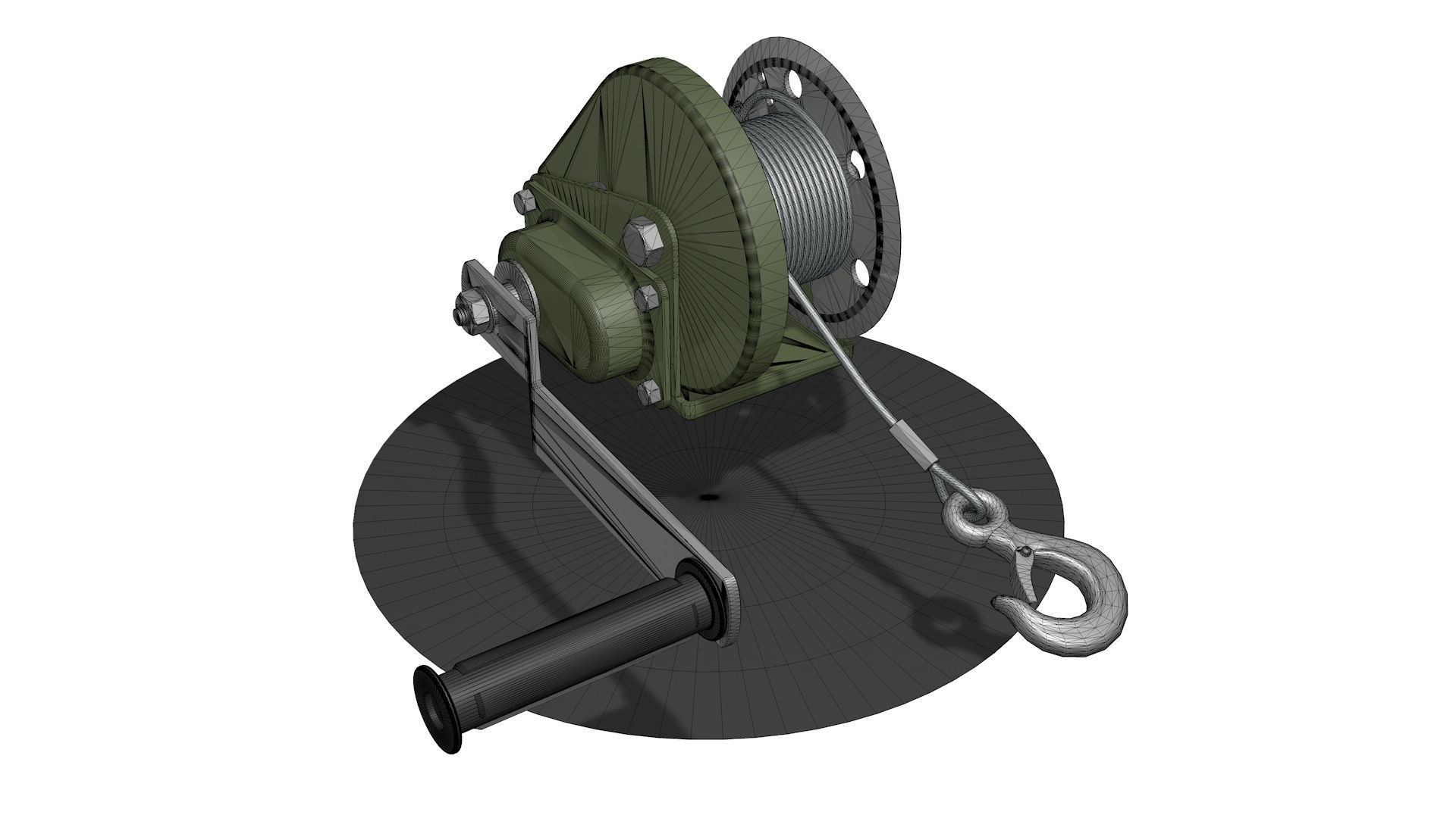 3 WINCH CAR for SUVs and ATV 3D model_10