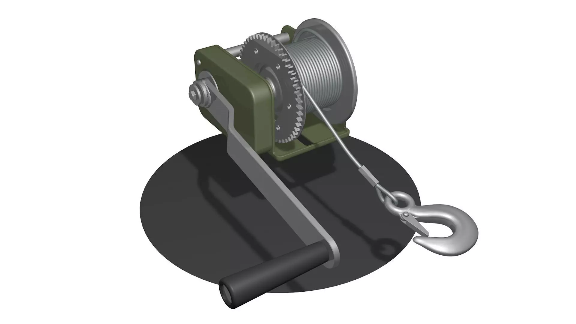 3 WINCH CAR for SUVs and ATV 3D model_0