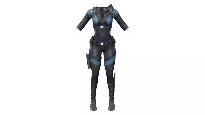 Cyberpunk Space Combat Suit