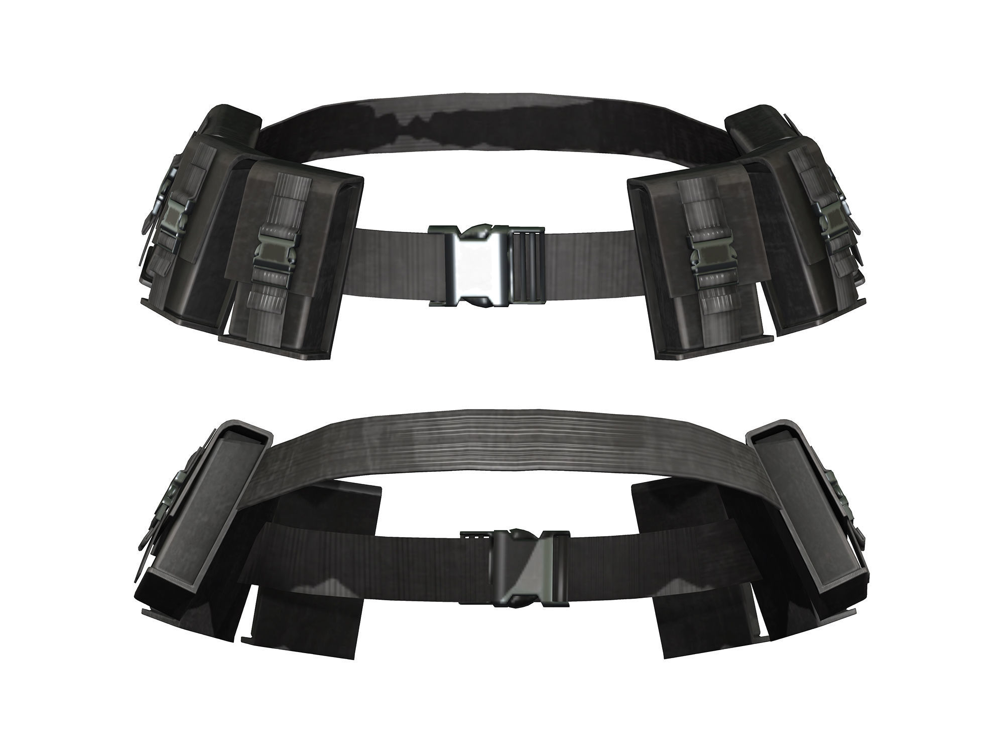 Cyberpunk Space Combat Suit Low-poly 3D model_5