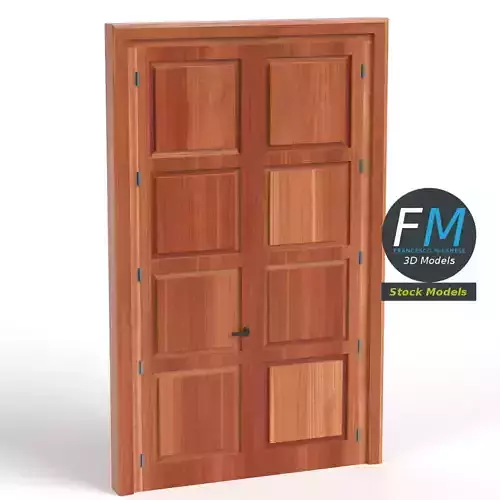Tall wooden door