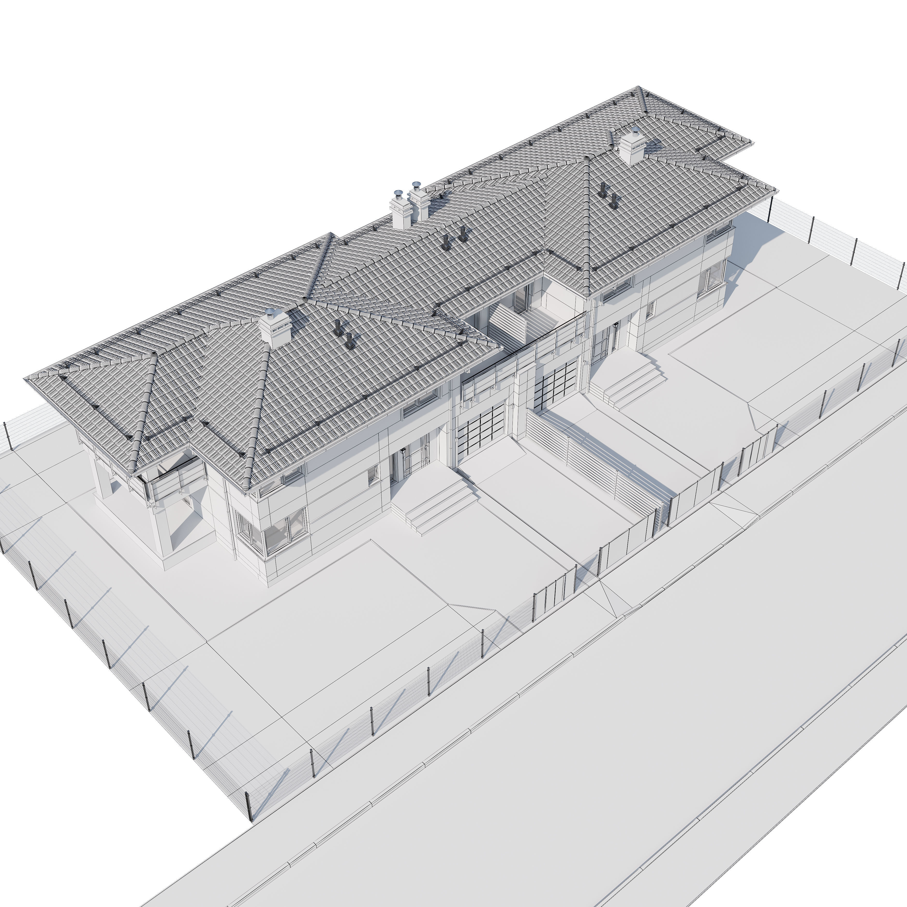 Duplex house 1 3D model_27
