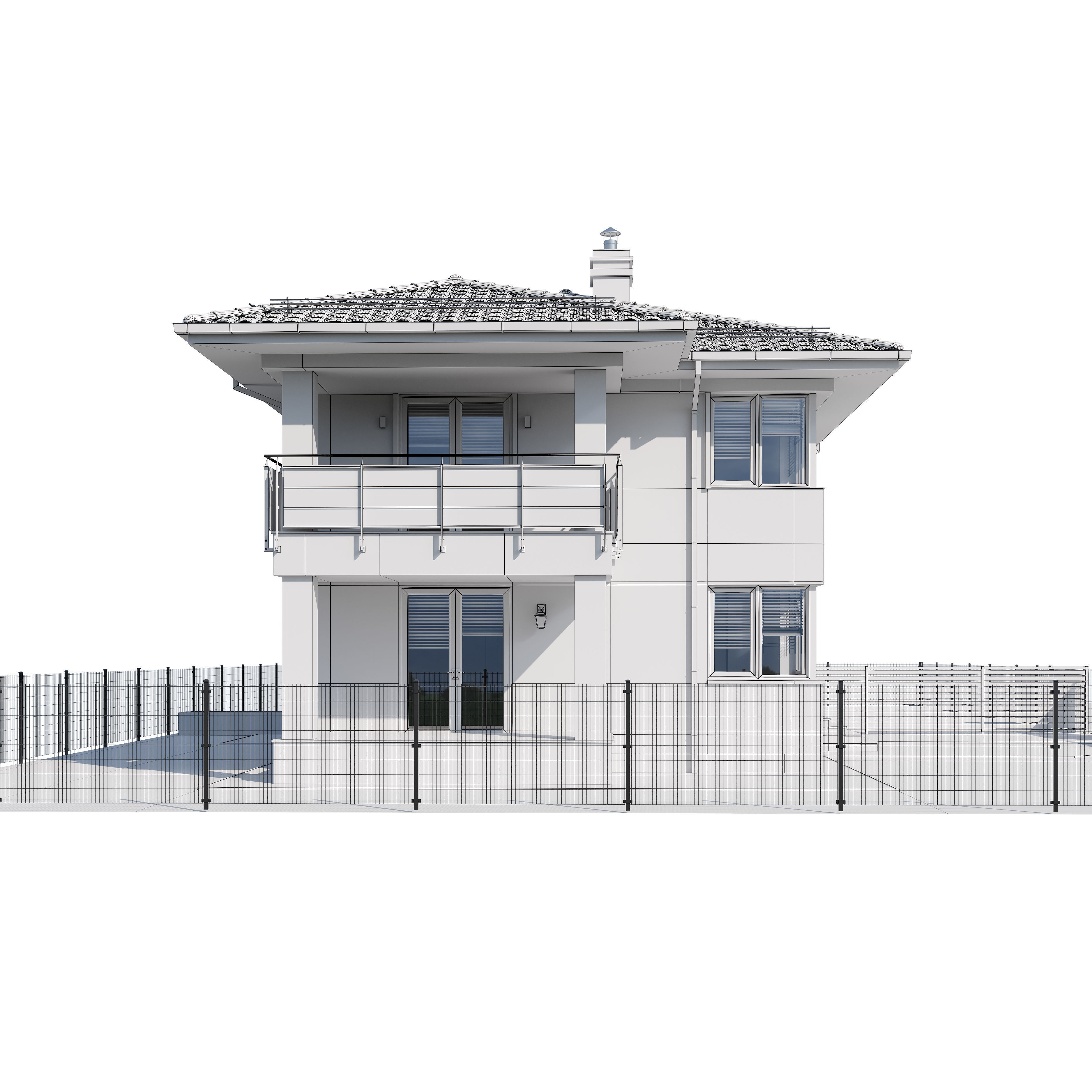 Duplex house 1 3D model_26