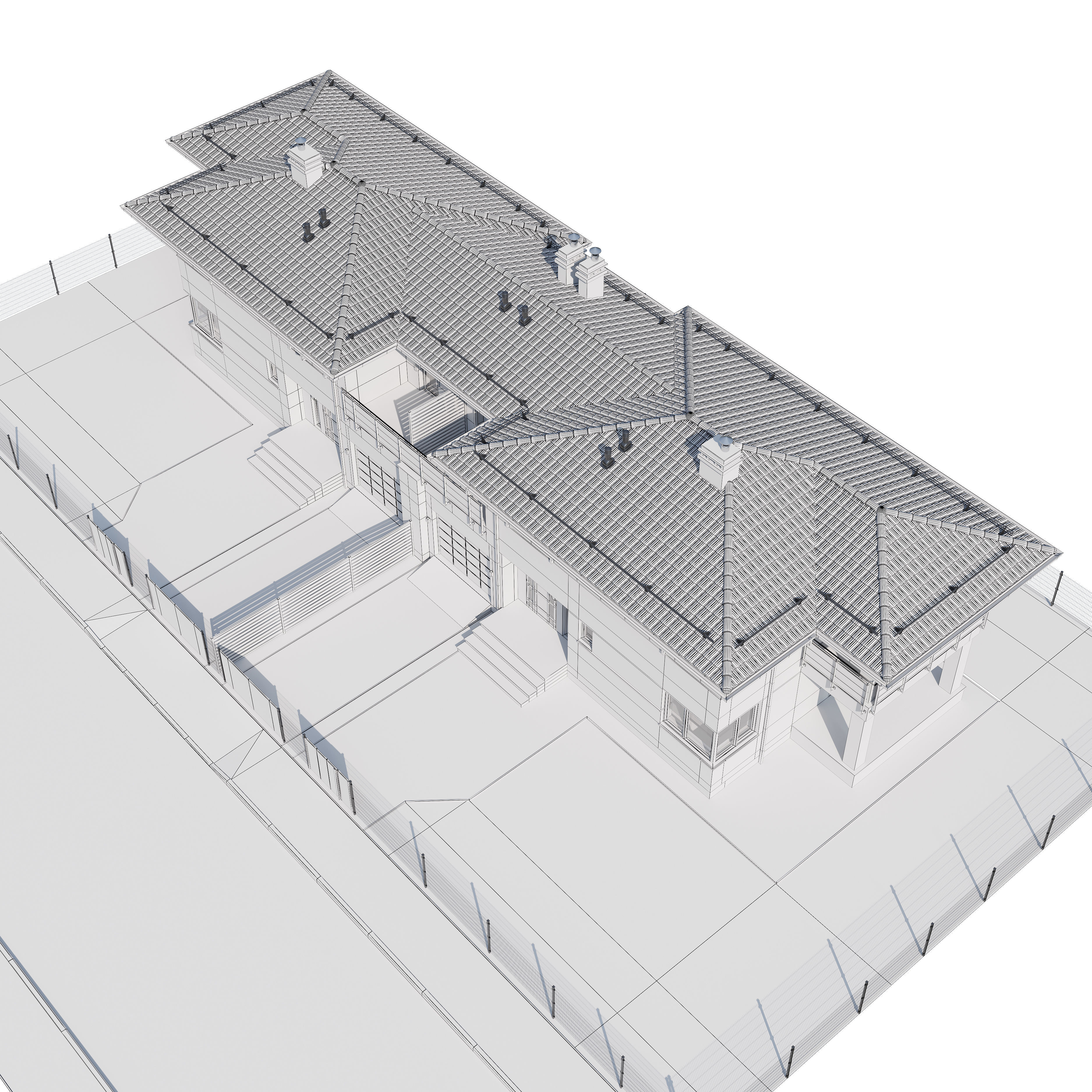 Duplex house 1 3D model_28