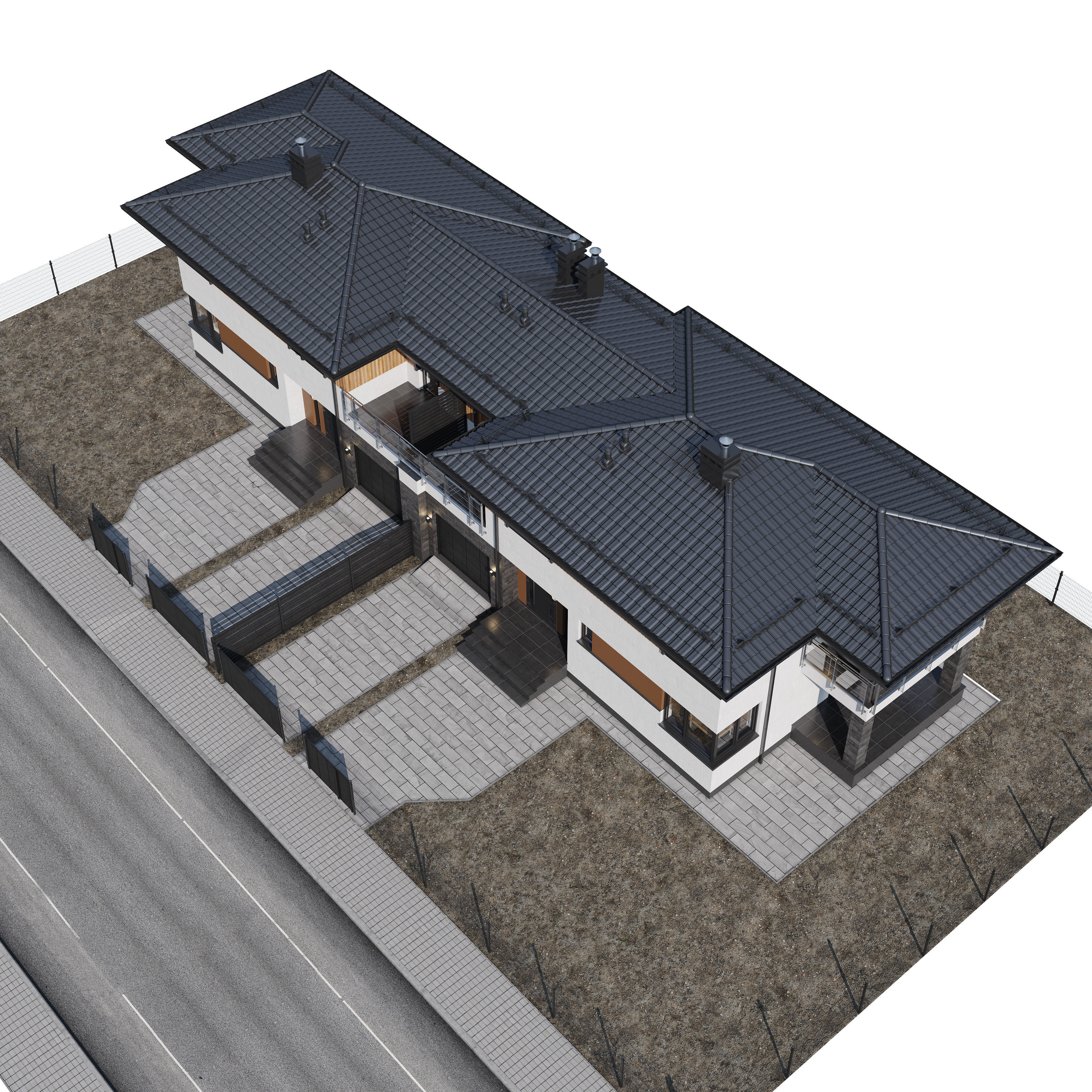 Duplex house 1 3D model_15