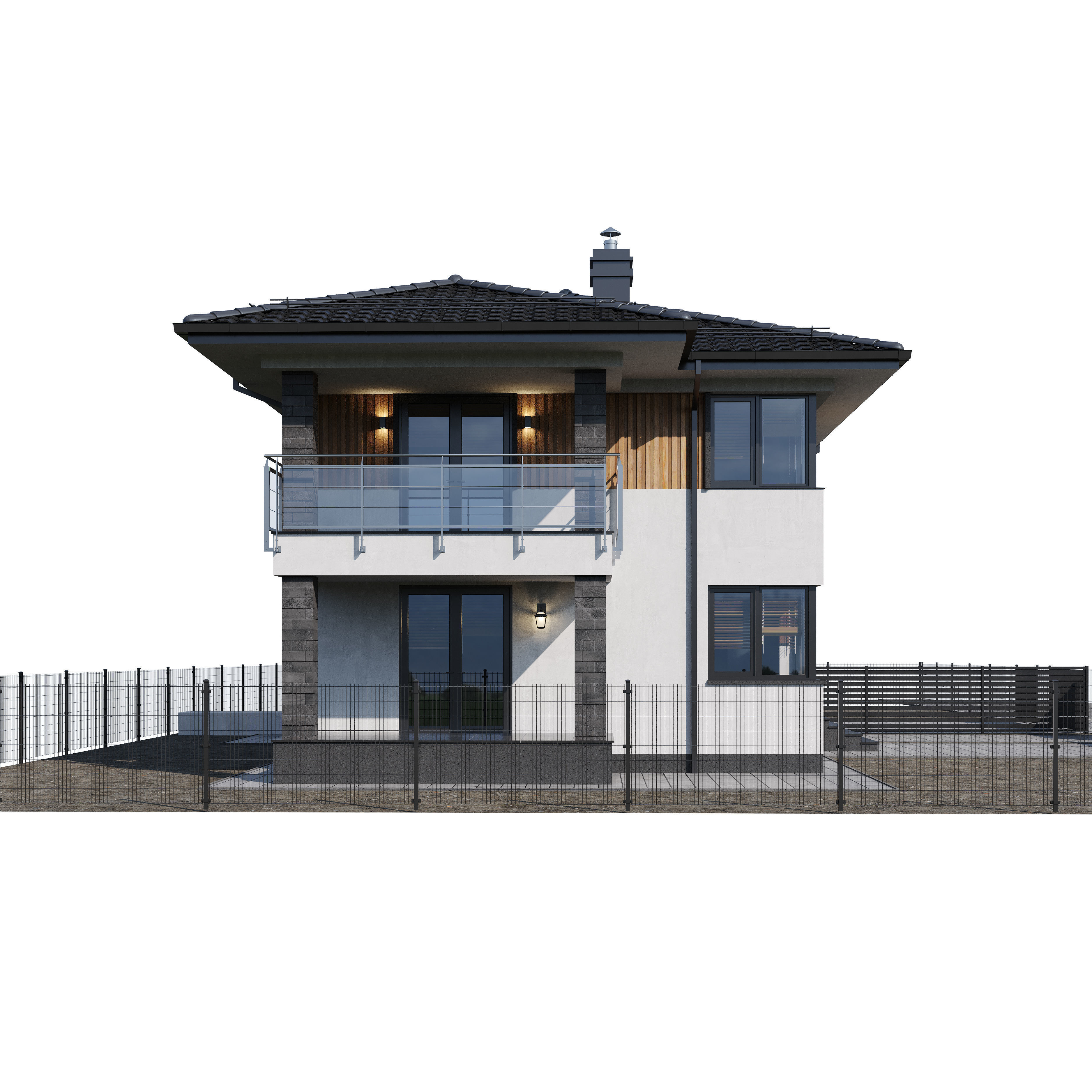 Duplex house 1 3D model_13