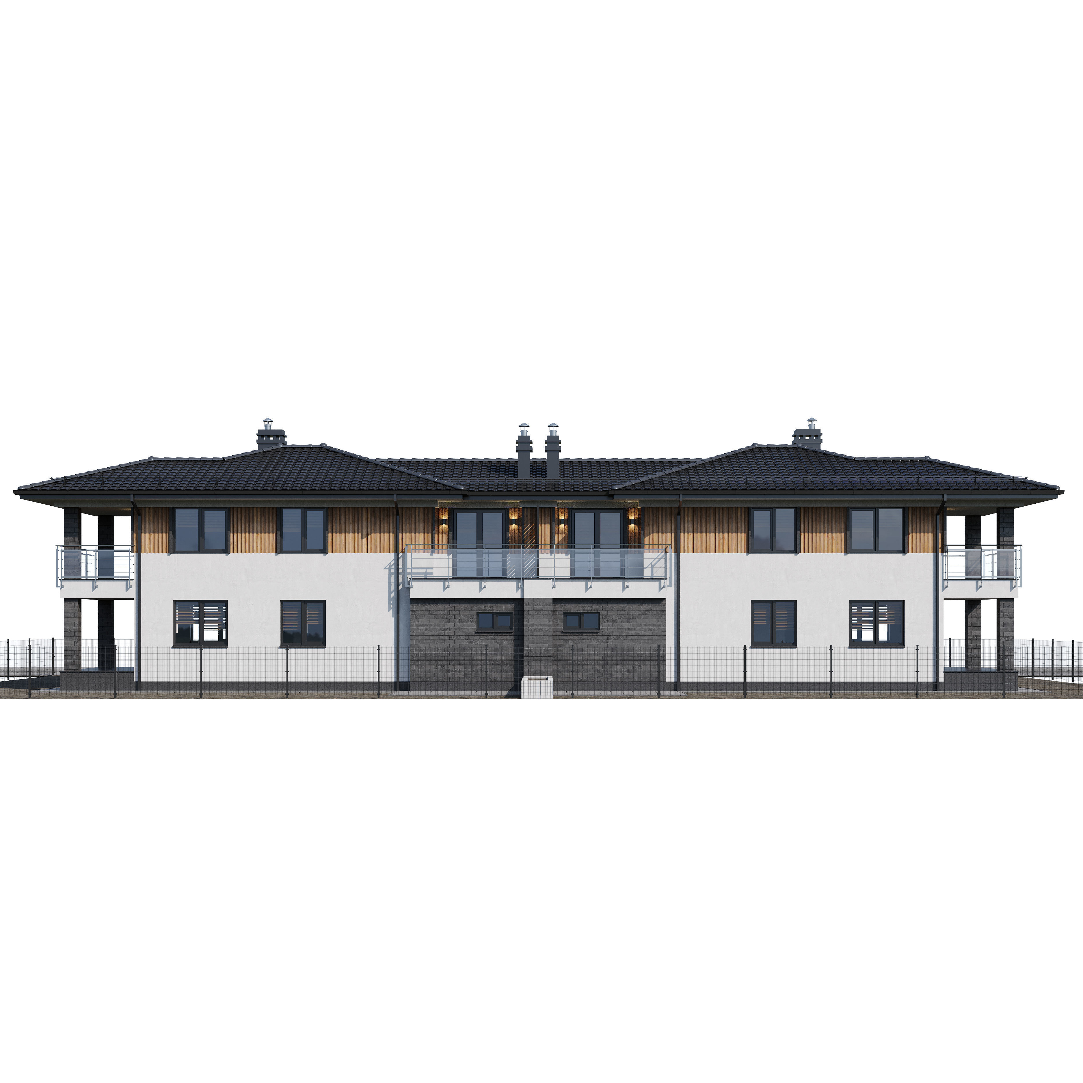 Duplex house 1 3D model_12