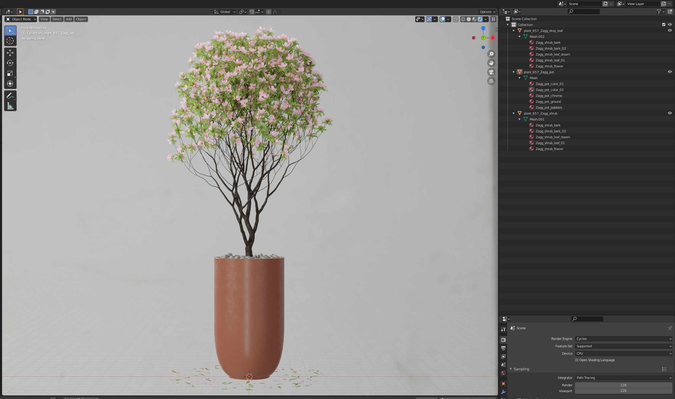 Plants collection 657 3D model_6