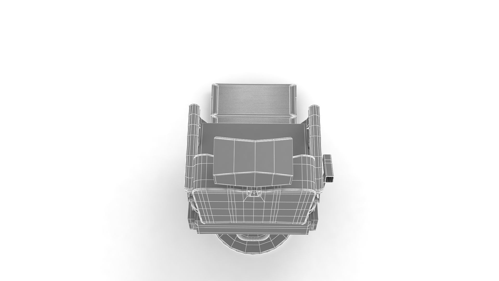 barber chair 3D model_41