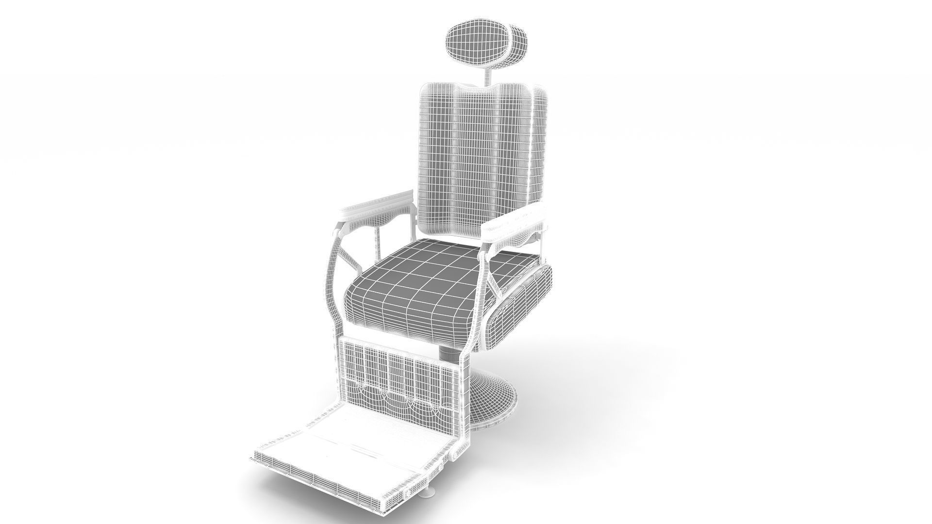 barber chair 3D model_27