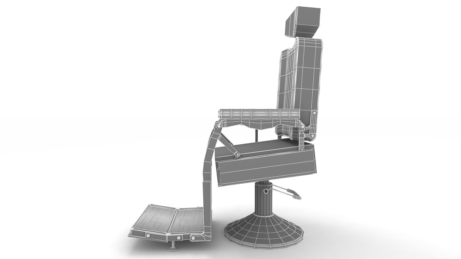 barber chair 3D model_35