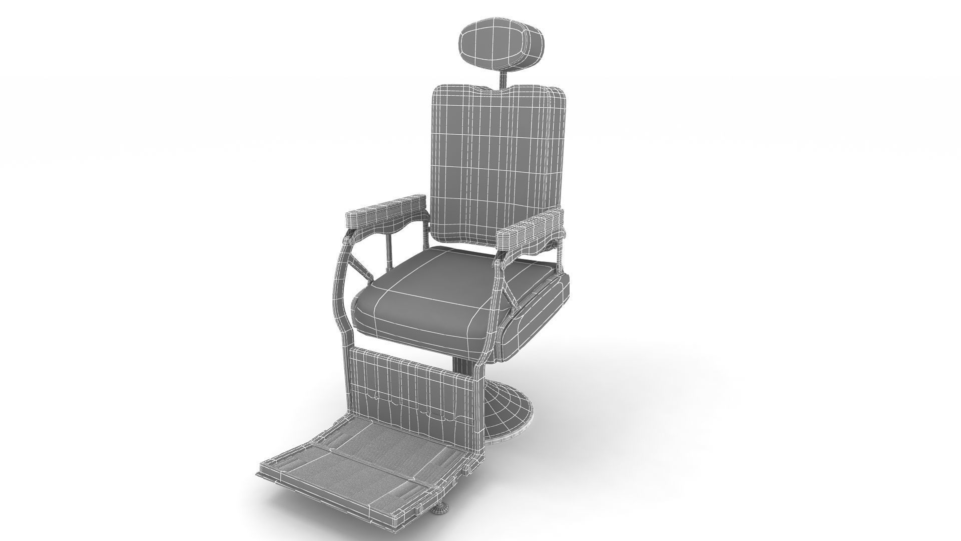 barber chair 3D model_25