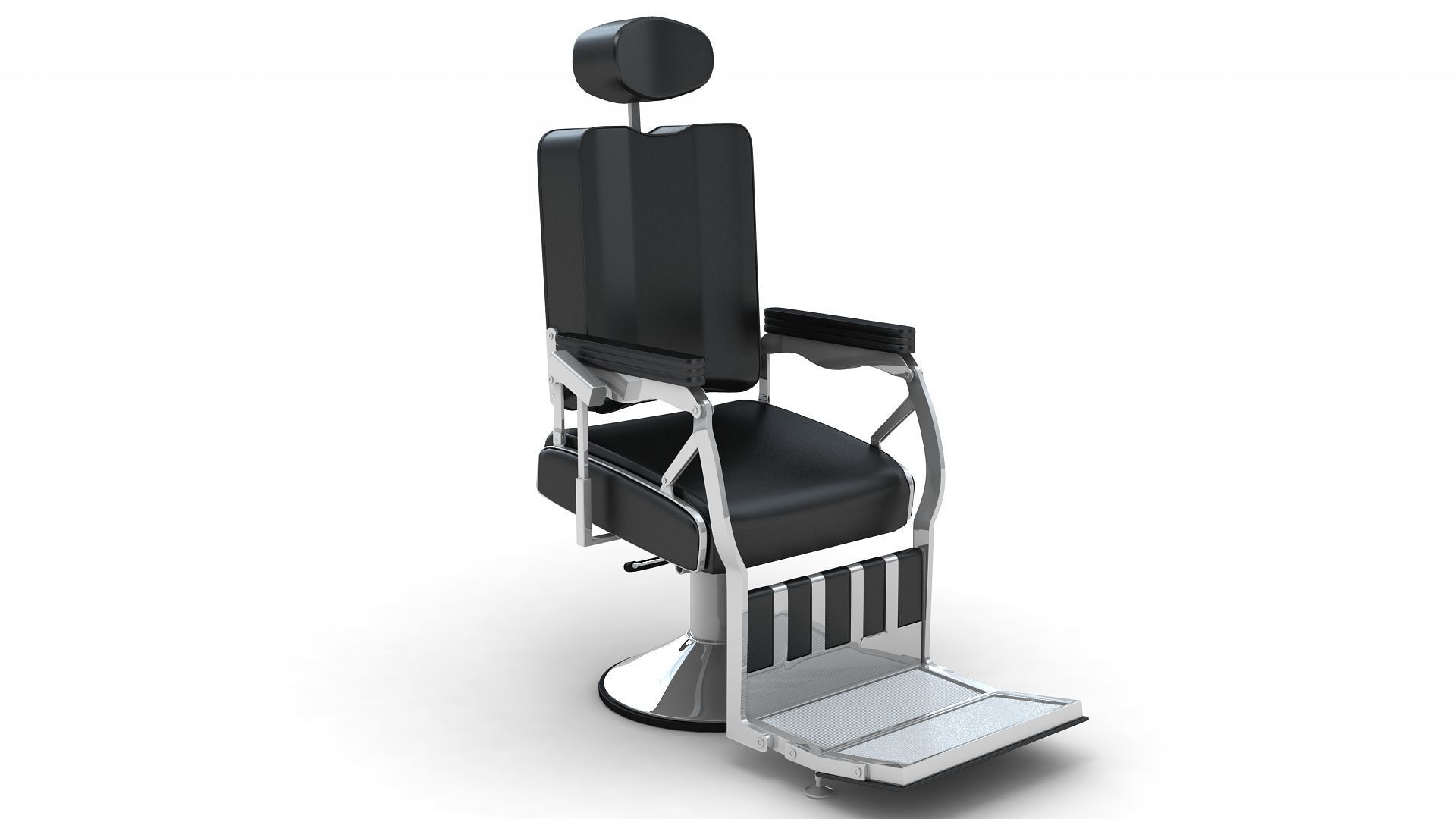 barber chair 3D model_3
