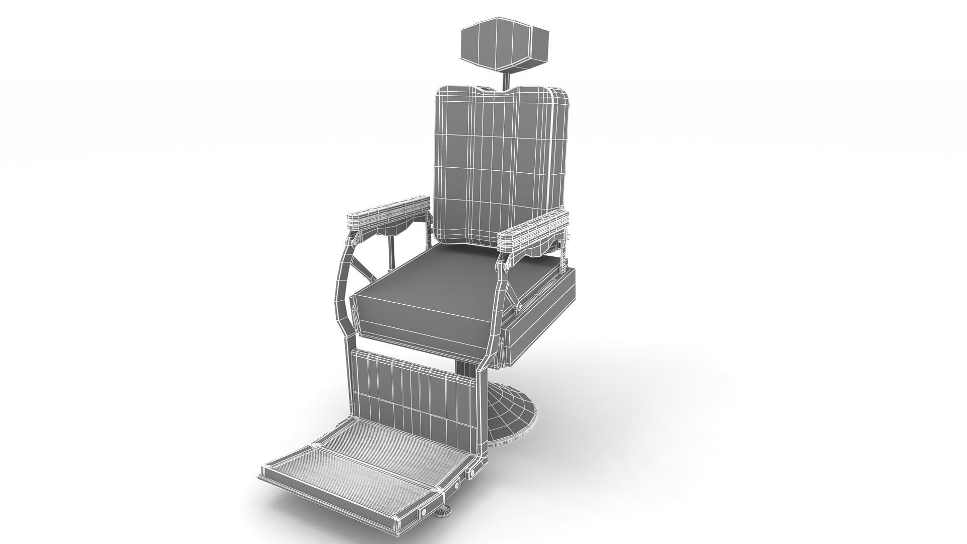 barber chair 3D model_29