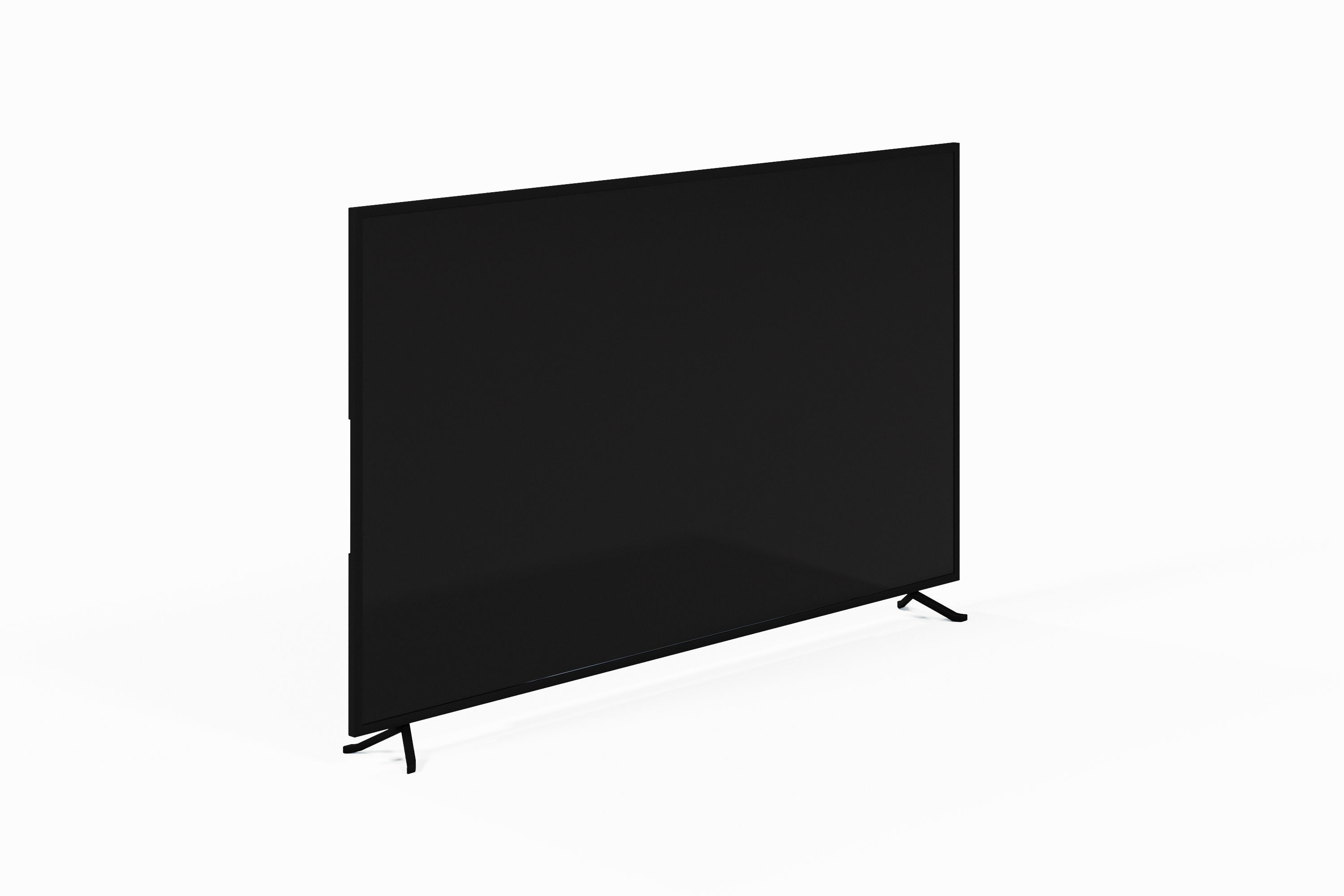 Modern TV Low-poly 3D model_3