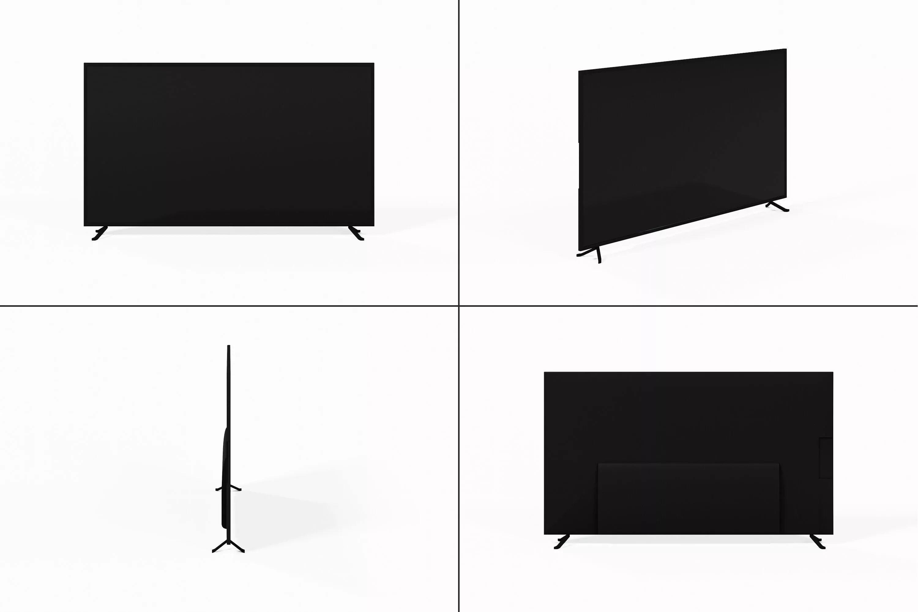 Modern TV Low-poly 3D model