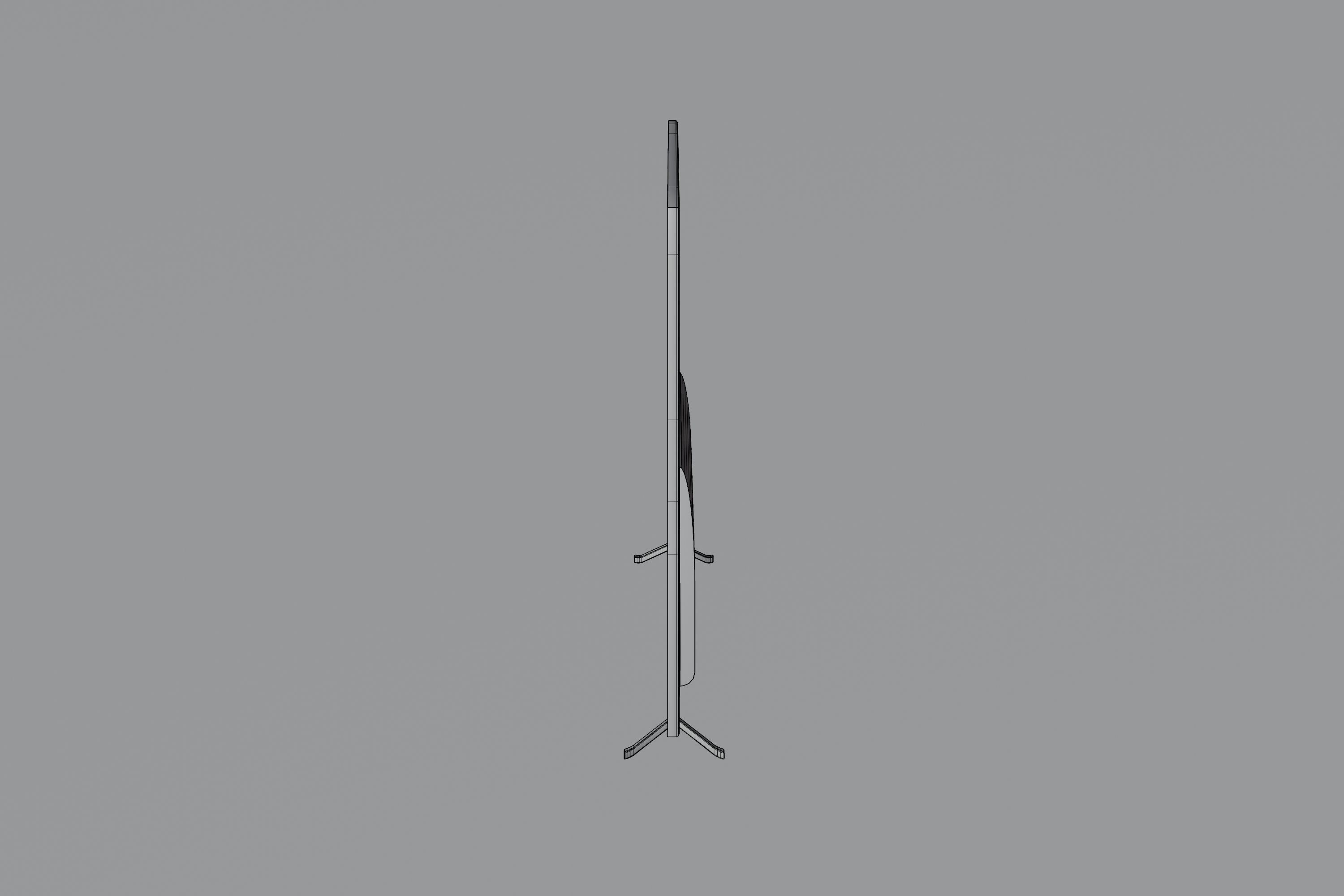 Modern TV Low-poly 3D model_14