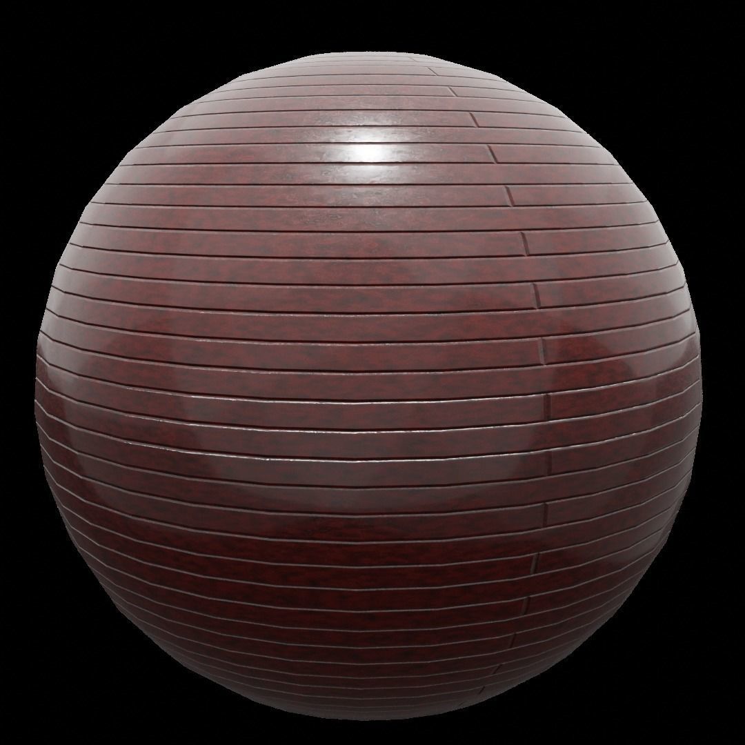 Materals wooden cube 3D model_1