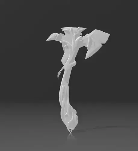 Gaias Vengeance Axe 3D print model