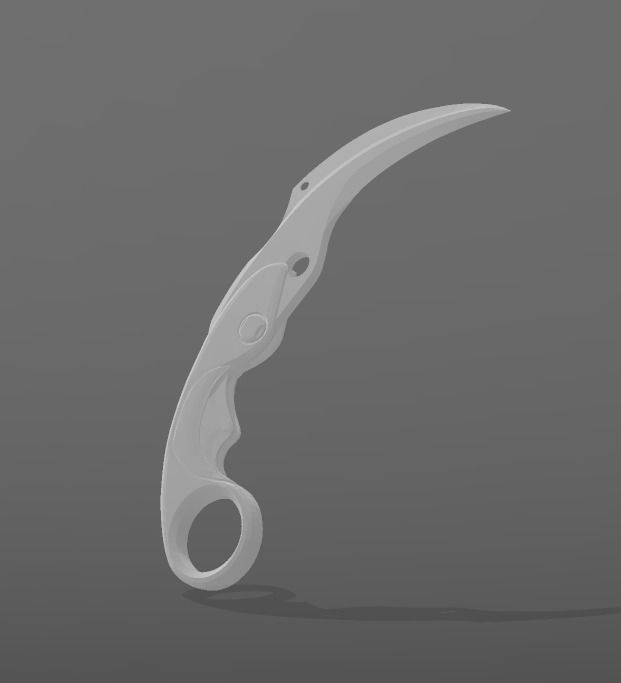 Velocity Karambit 3D print model_1