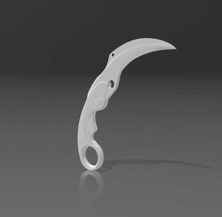 Velocity Karambit 3D print model_2