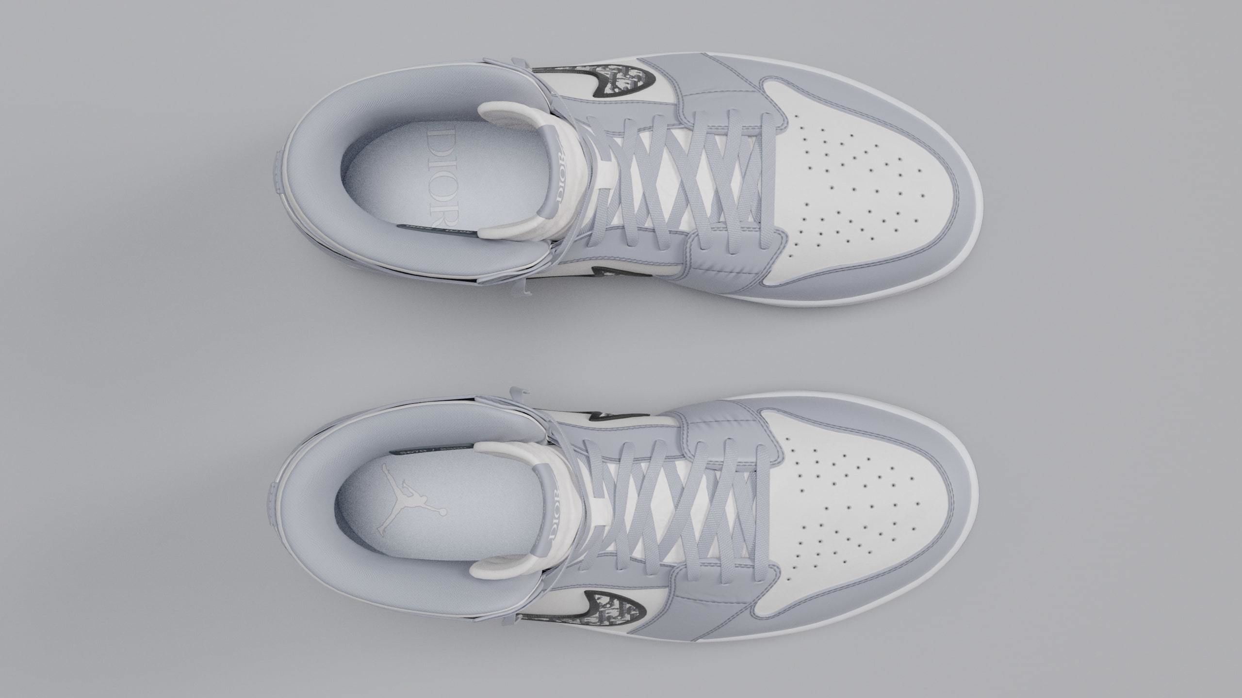 Jordan 1 Dior Low-poly 3D model_17