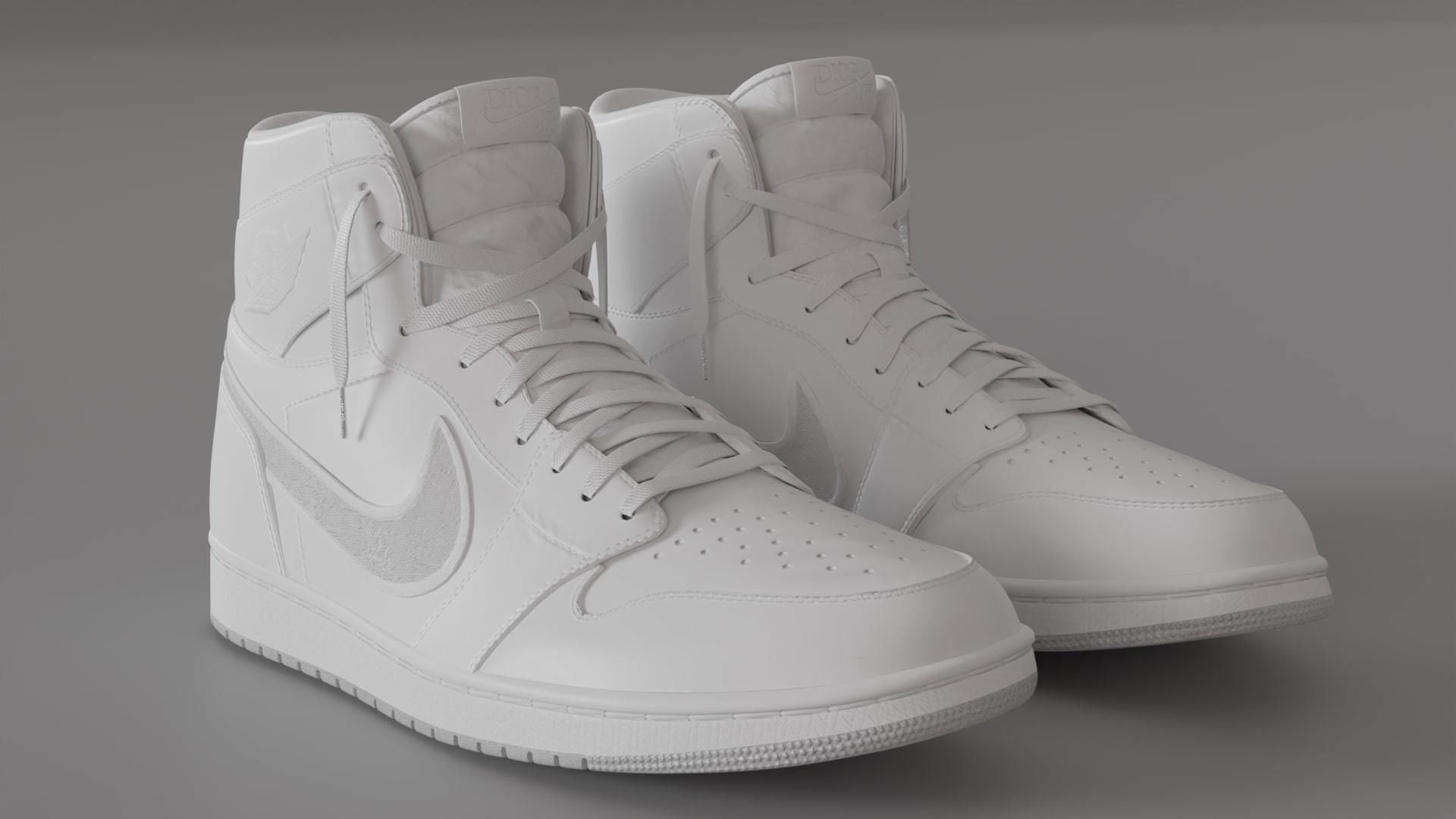 Jordan 1 Dior Low-poly 3D model_19