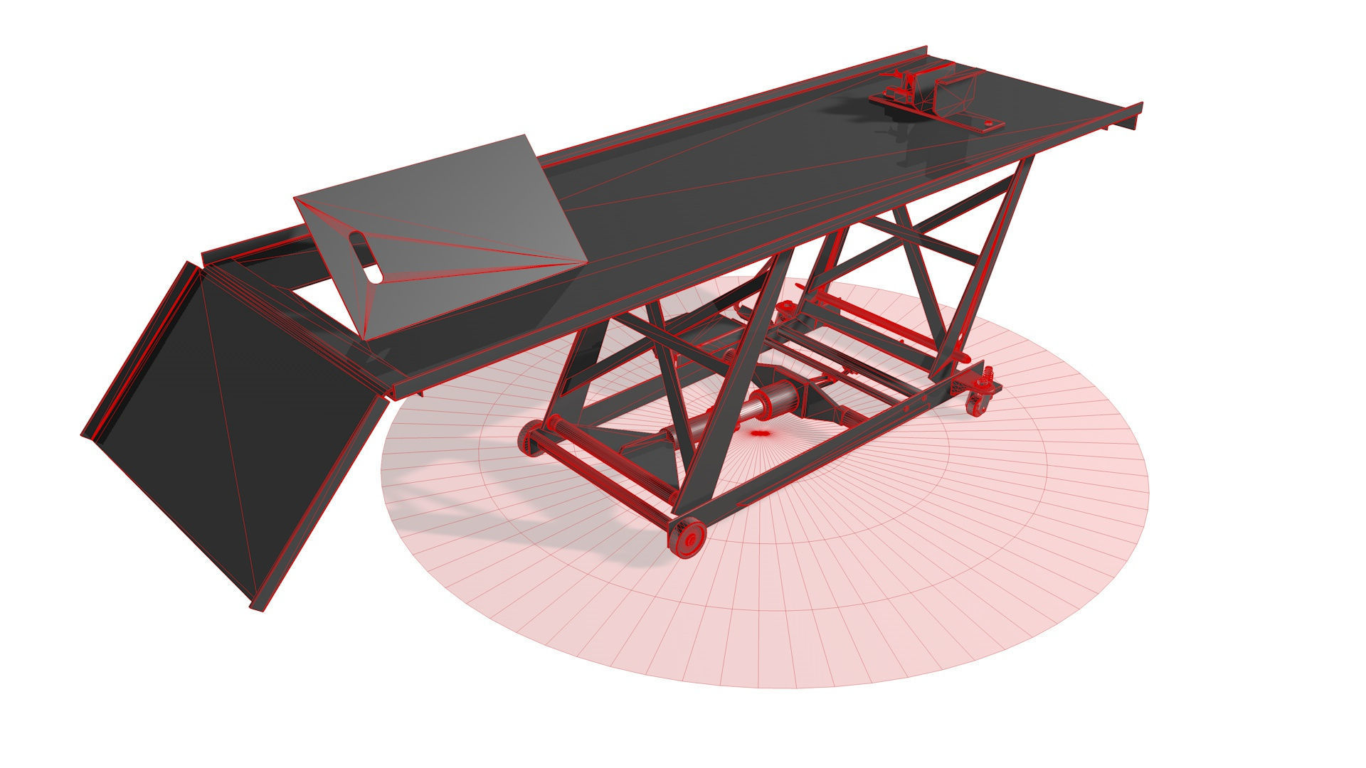 Motorcycle lift R2 3D model_8