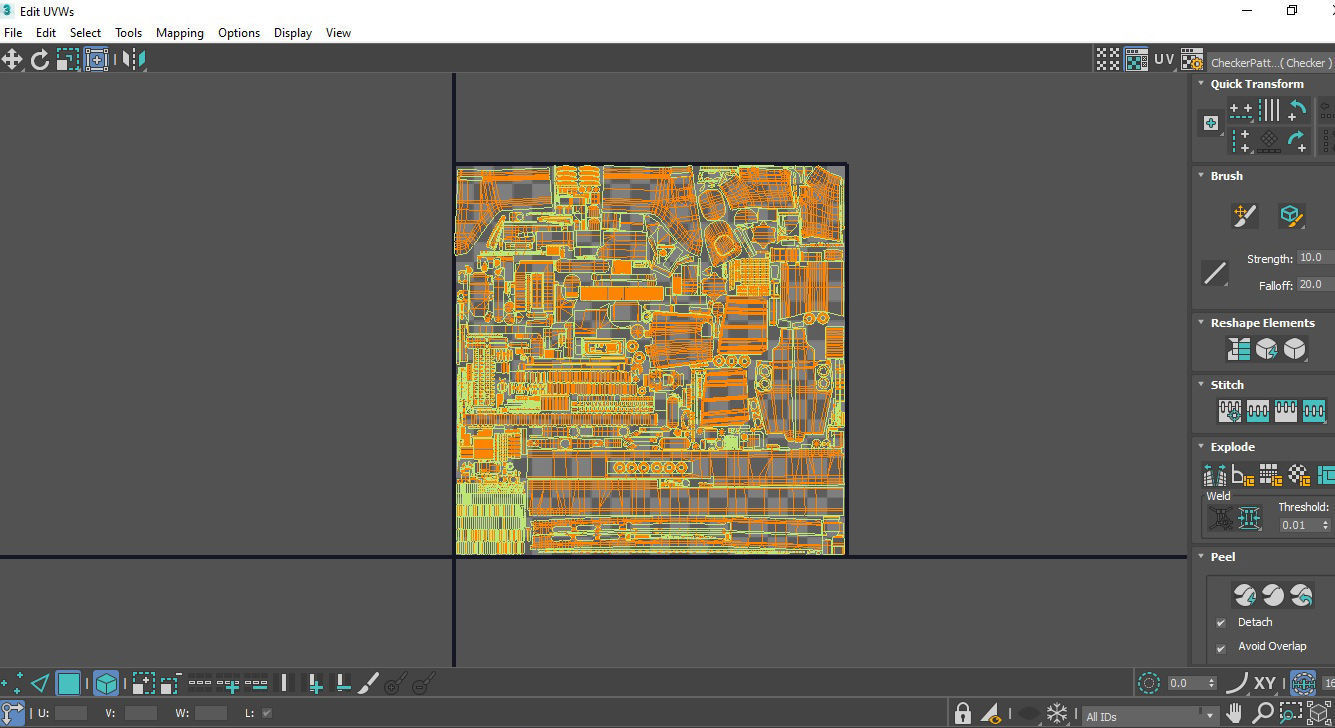 Assault Rifle SCAR Low-poly 3D model_26