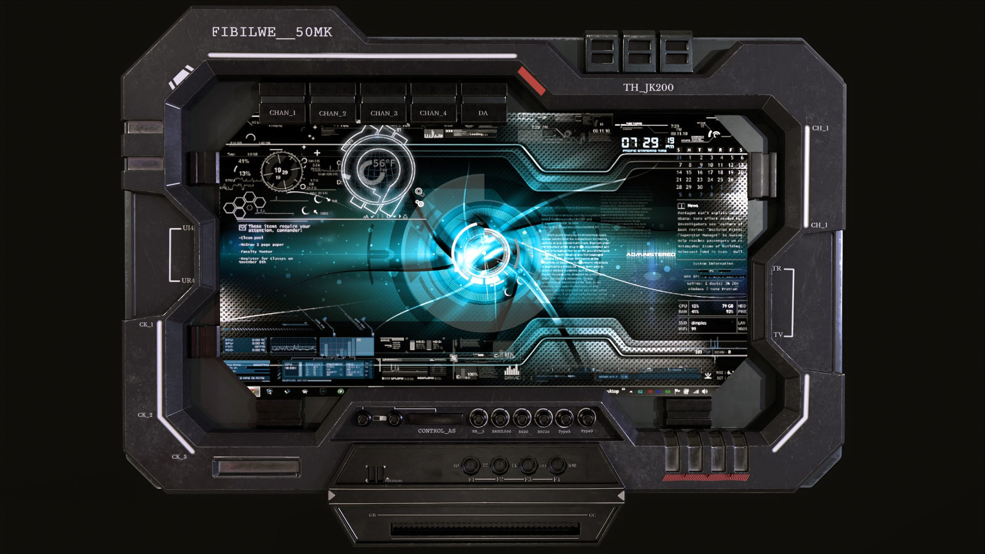 control panel screen - Vol 02 Low-poly 3D model_13