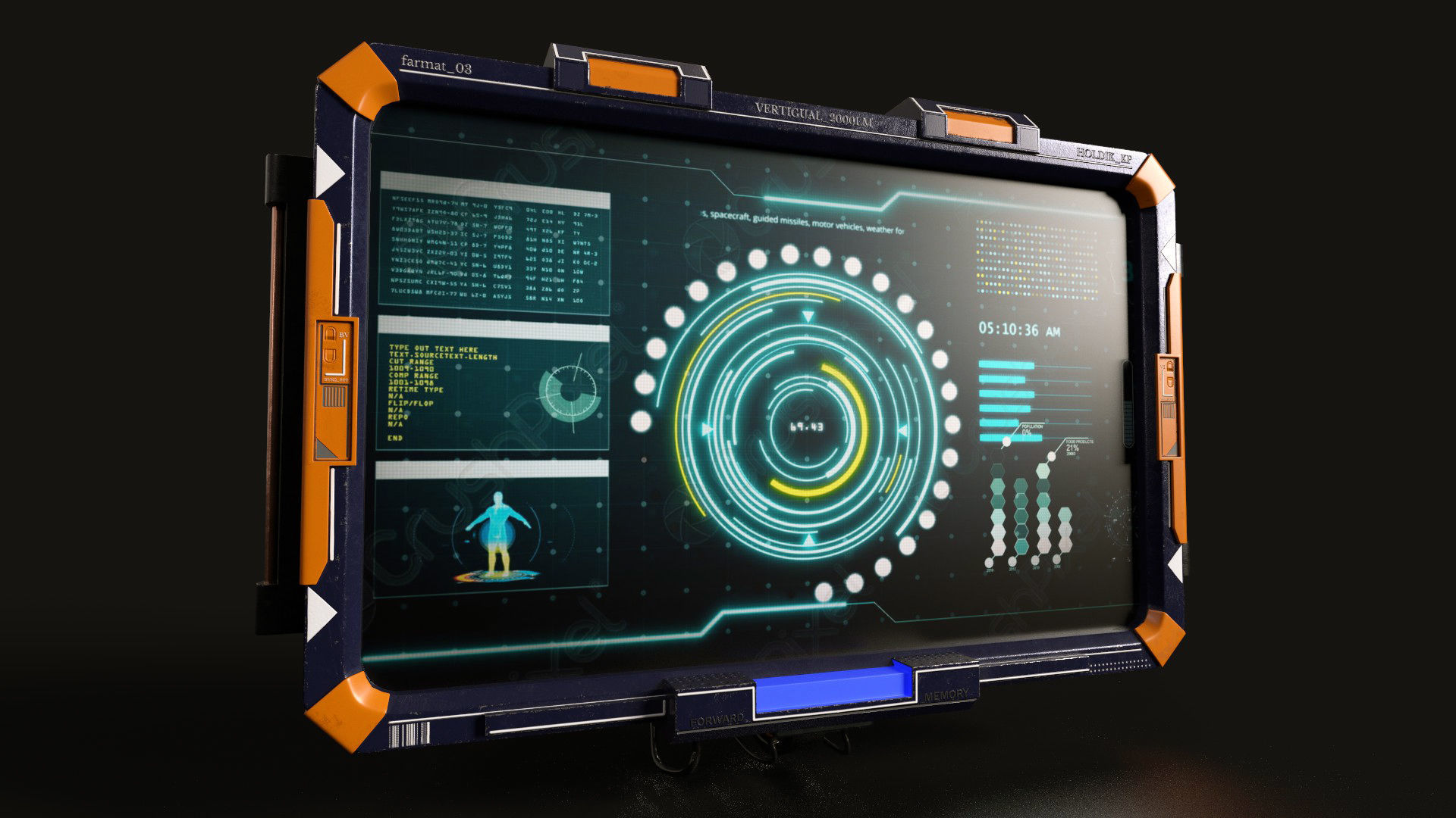 control panel screen - Vol 02 Low-poly 3D model_10