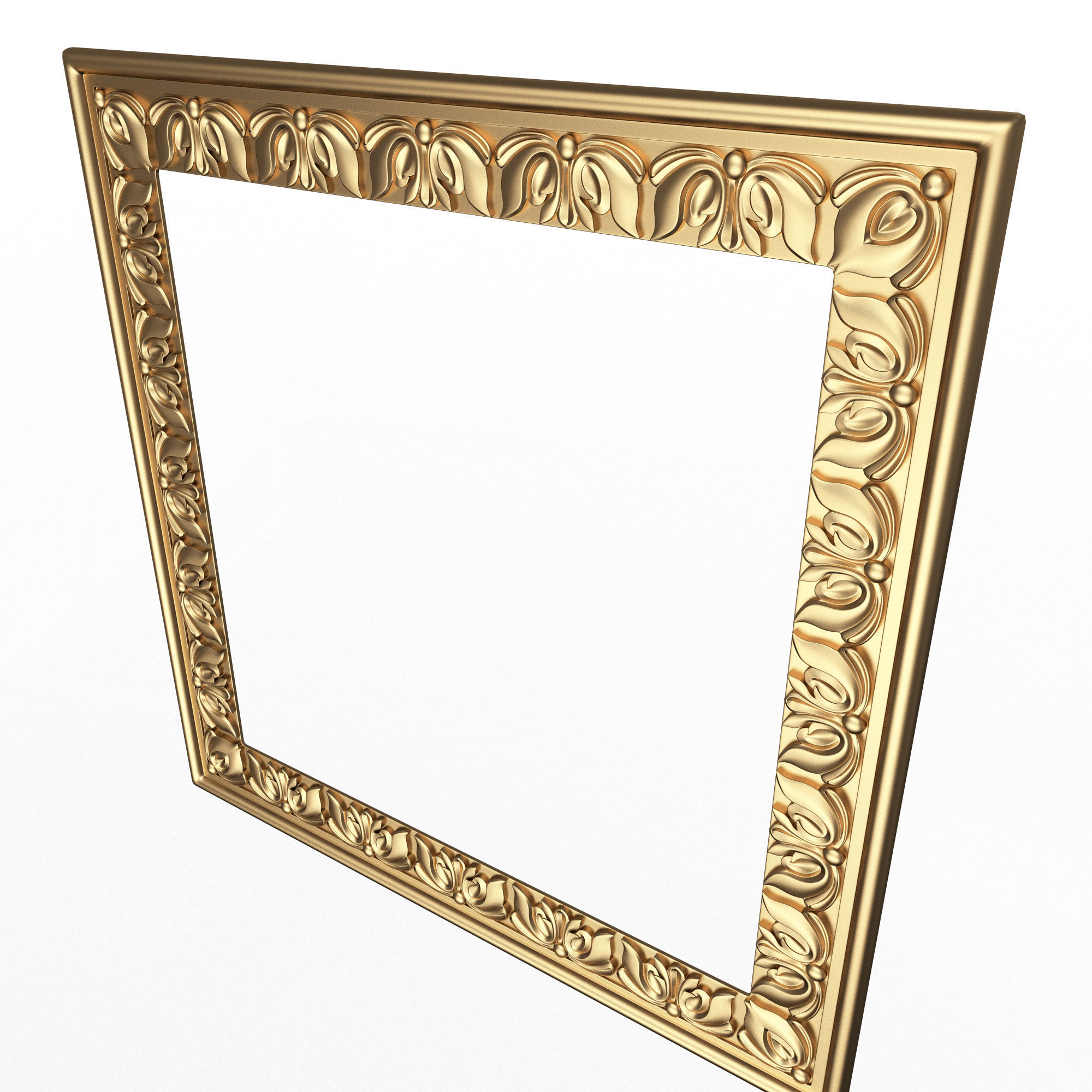 Classic Frame 028 Low-poly 3D model_3