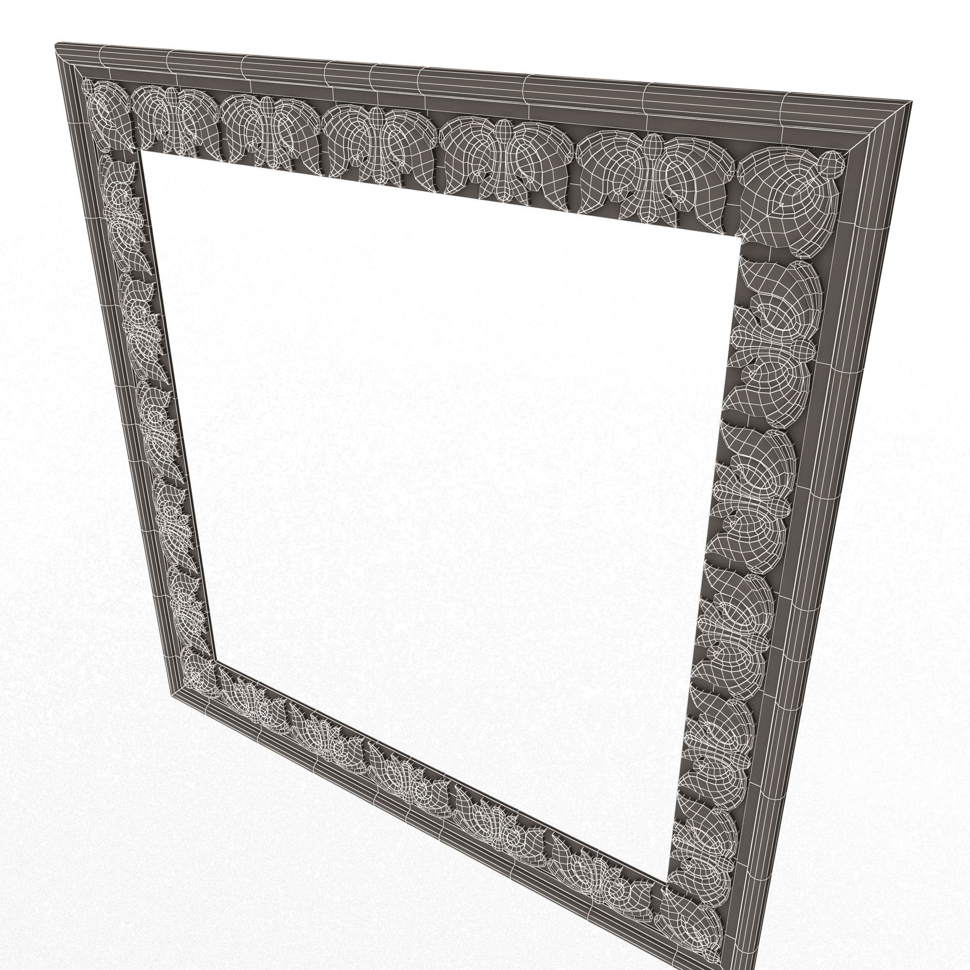 Classic Frame 028 Low-poly 3D model_14