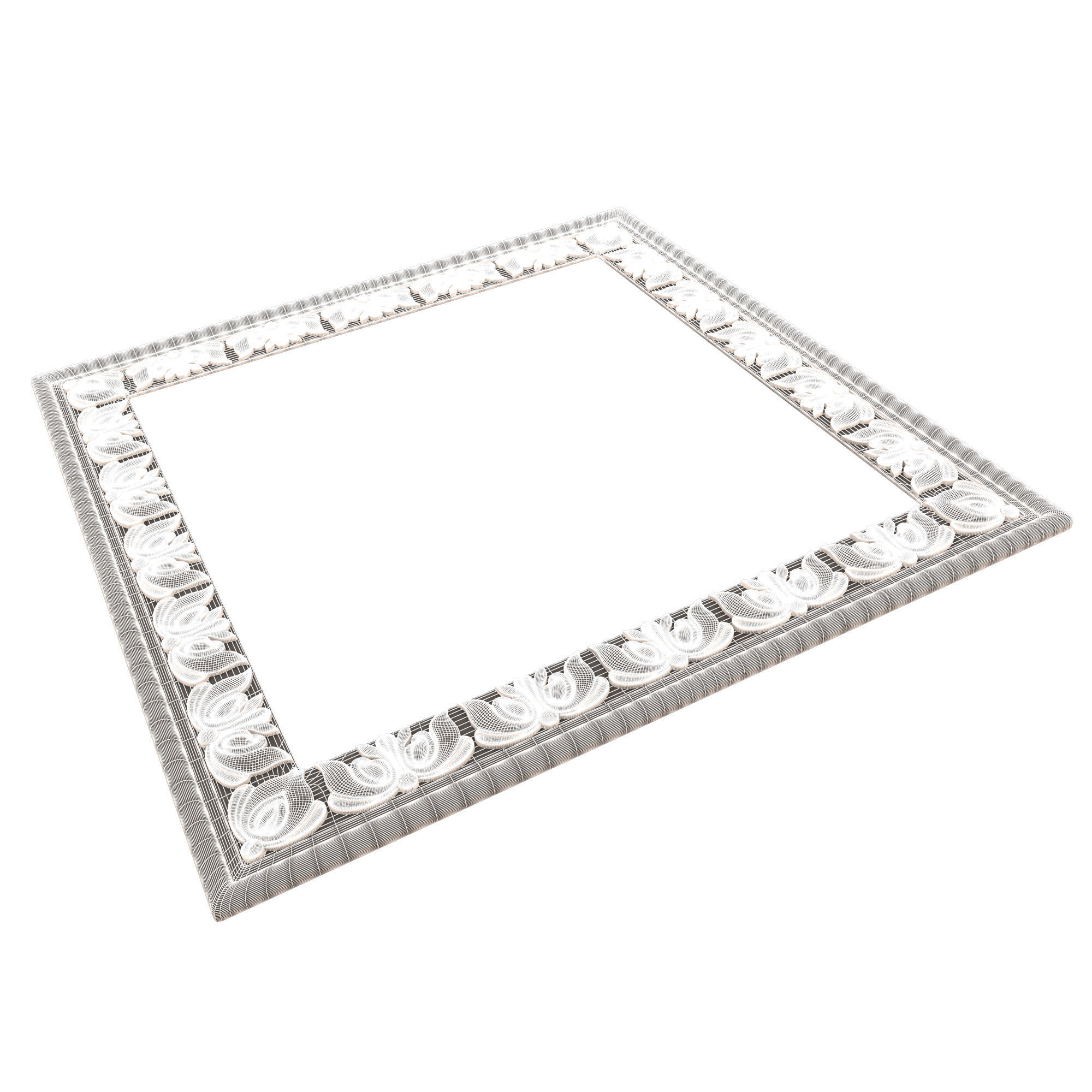 Classic Frame 028 Low-poly 3D model_6