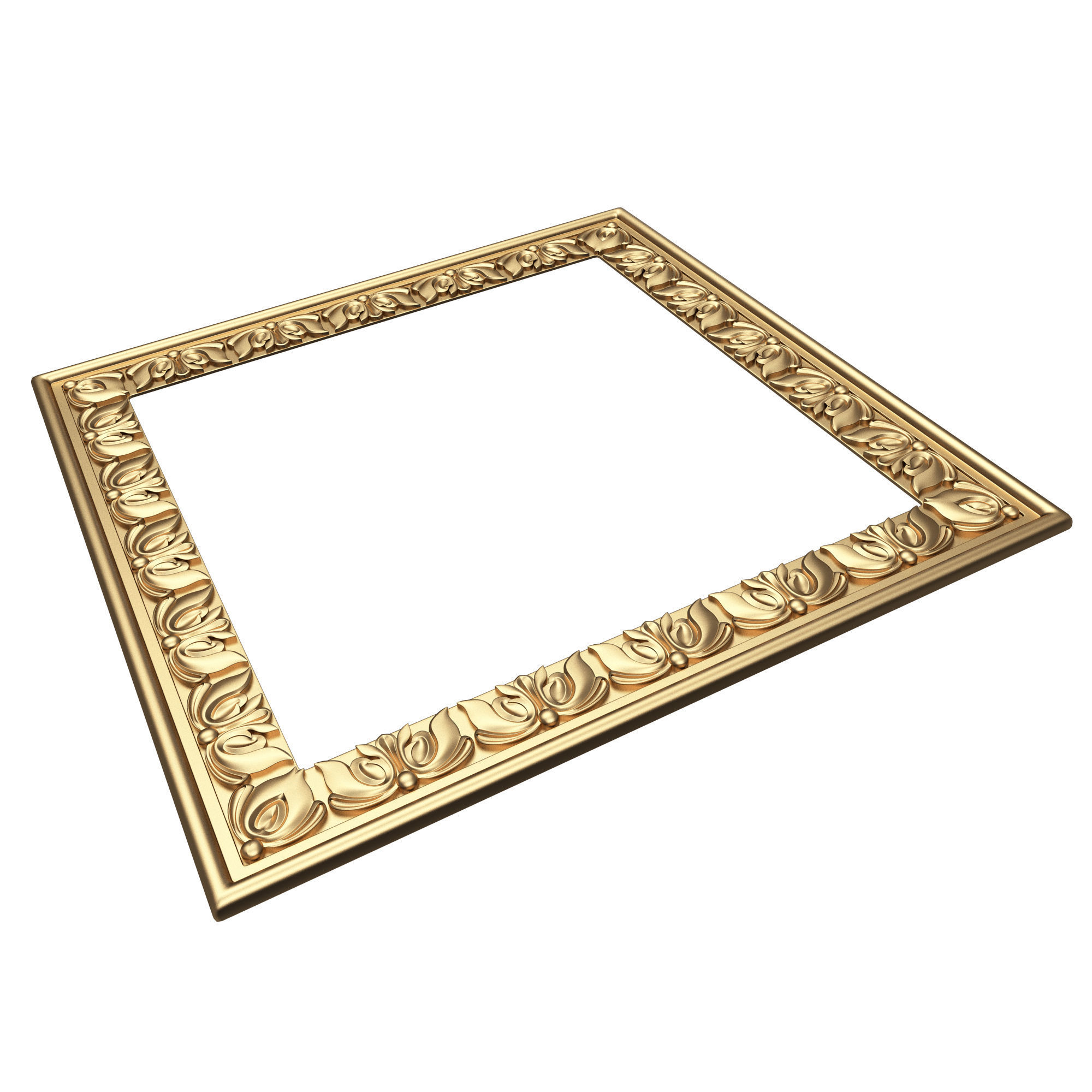 Classic Frame 028 Low-poly 3D model_1