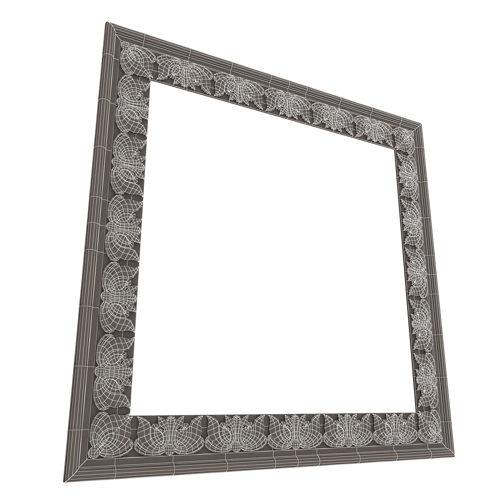 Classic Frame 028 Low-poly 3D model_10