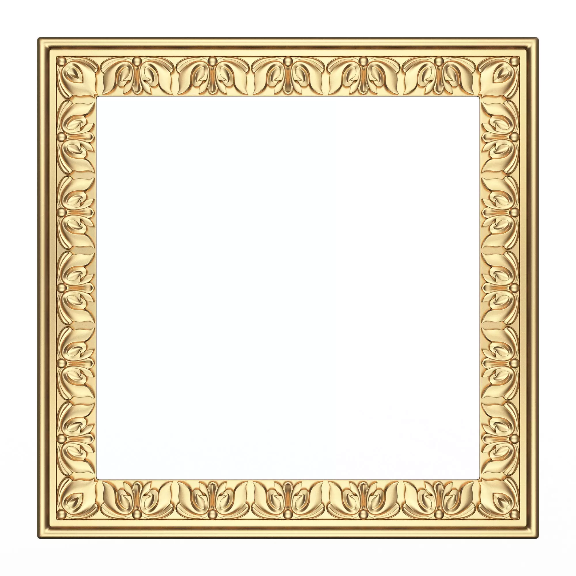 Classic Frame 028 Low-poly 3D model_0