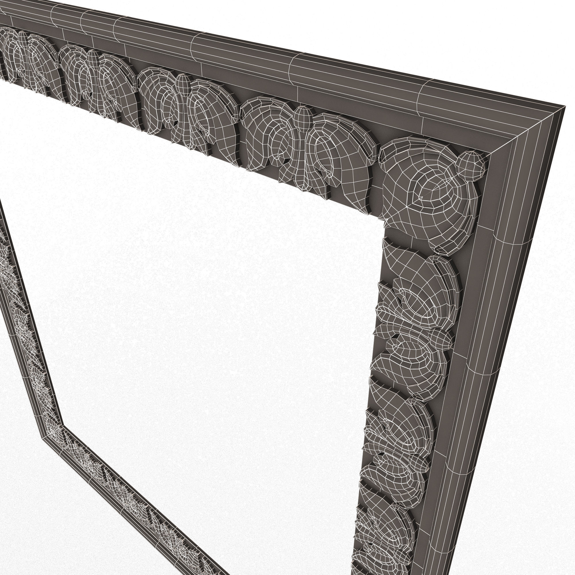 Classic Frame 028 Low-poly 3D model_15