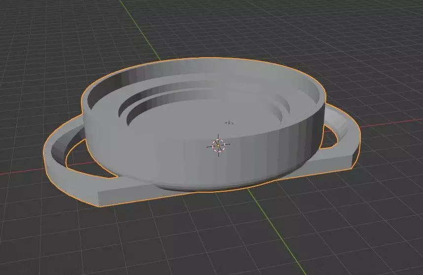 Camera Lens Cap Holder 3D model_0