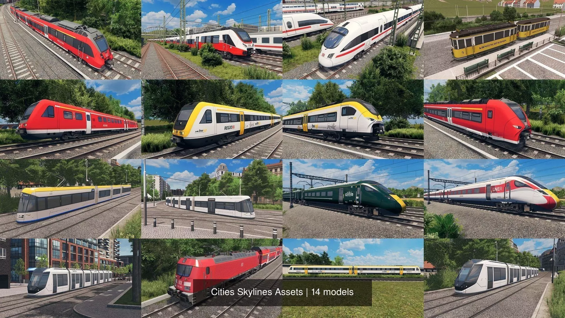 Cities Skylines Assets 3D Model Collection_0