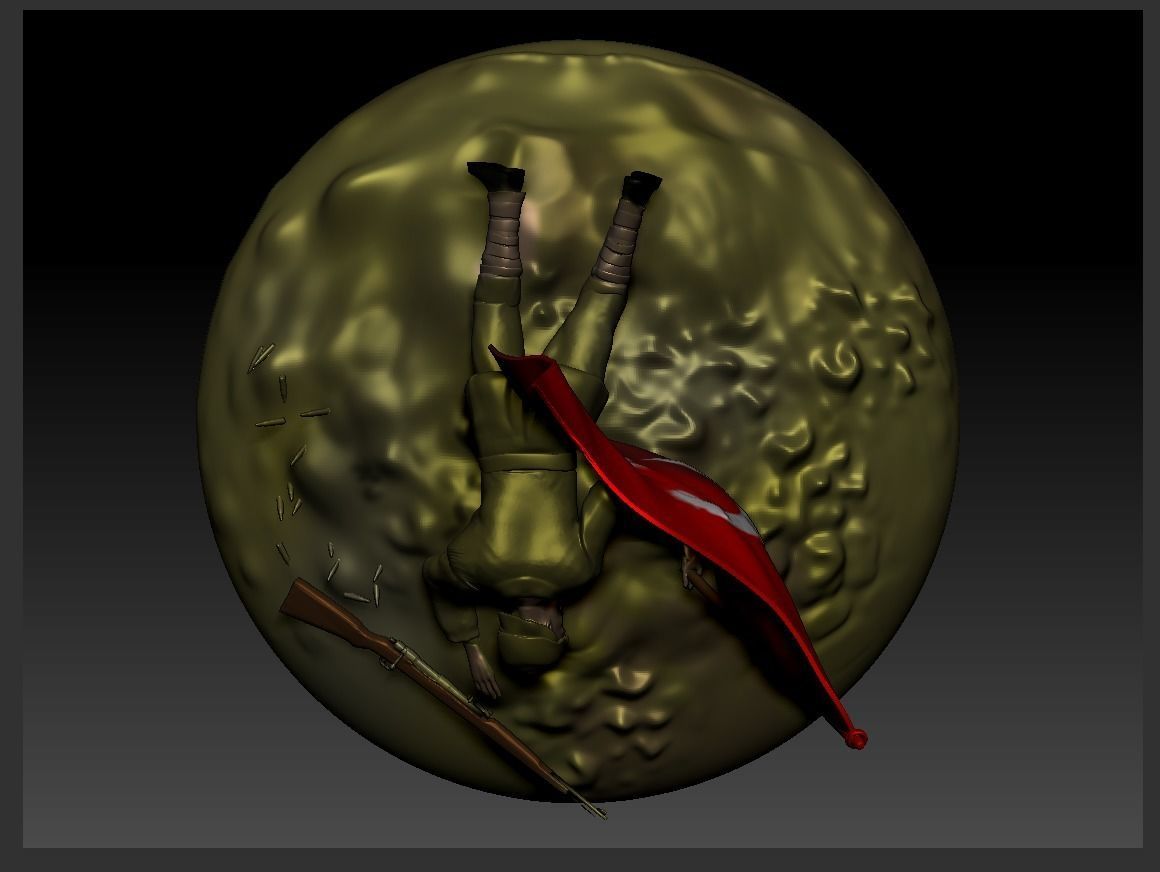 Turkish Martyr Soldier 3D print model_1