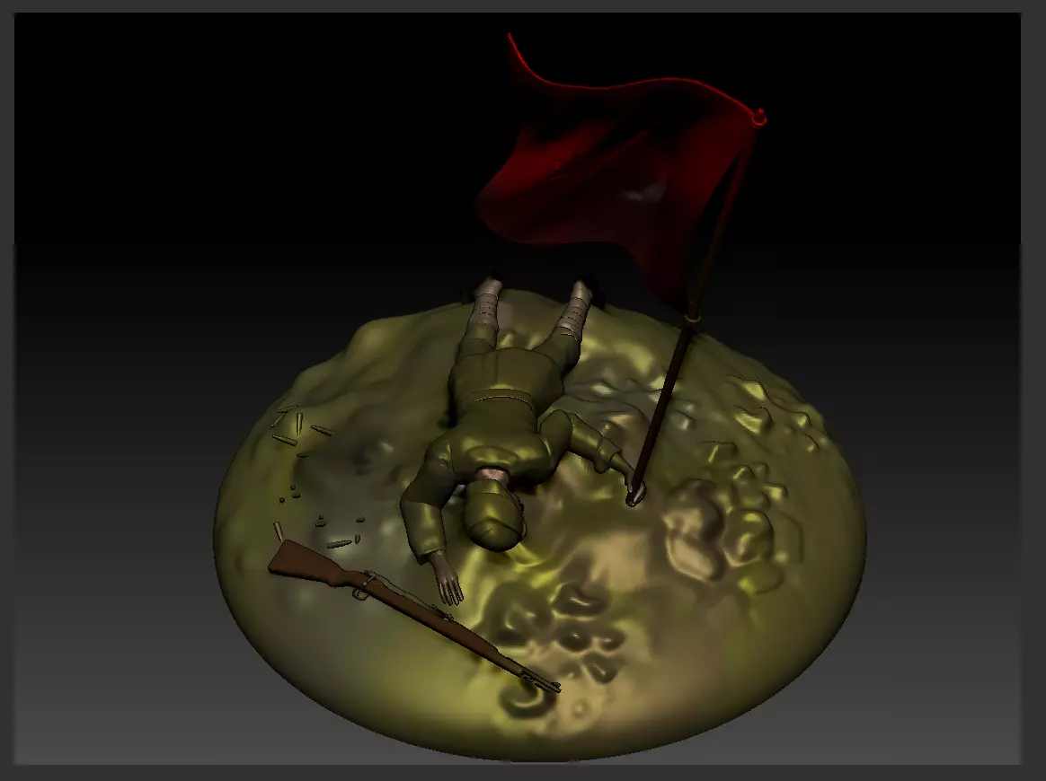 Turkish Martyr Soldier 3D print model_0