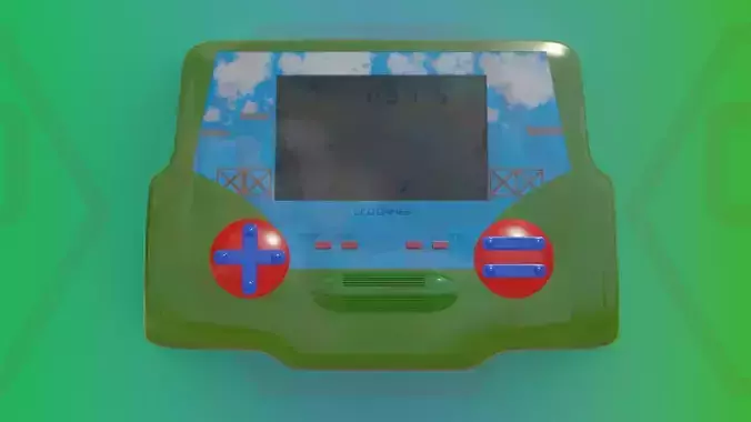 LCD GAME Low-poly 3D model