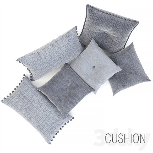 Cushion Decoration Collection 3D model_2