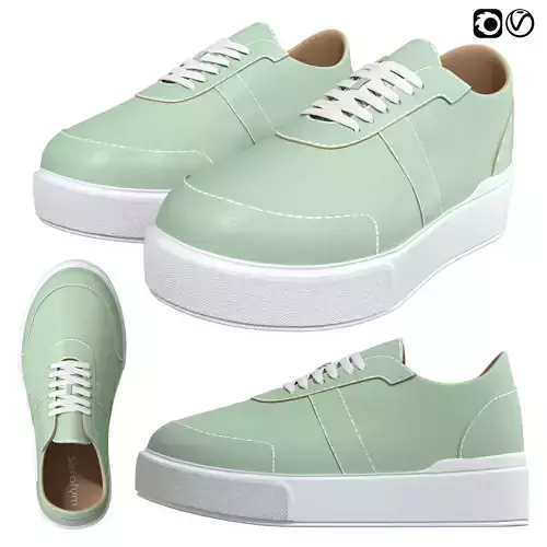 Sneakers Rispetto 581585 Green 3D model