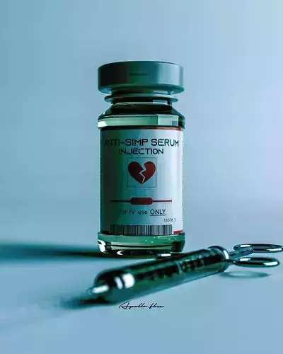 Syringe and Vial 3D model